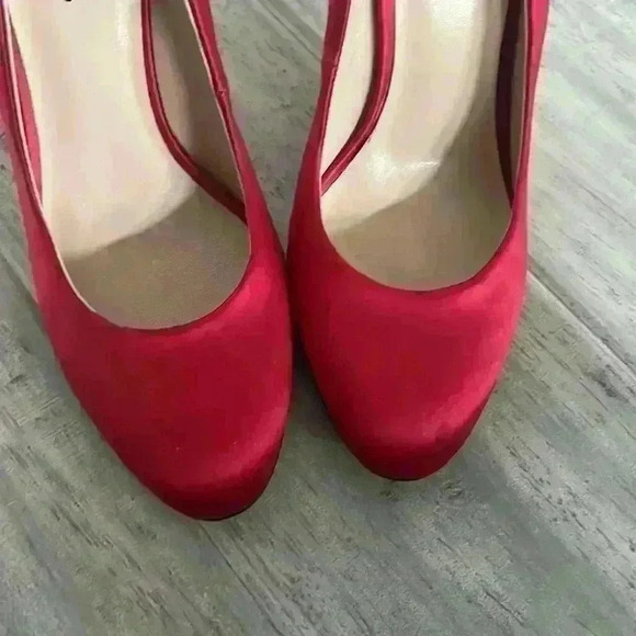 REISS Satin red pumps sz 36 - Picture 9 of 10